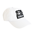 A white baseball cap with a black embroidered 'S2S GEAR' logo patch on the front, shown against a plain white background.